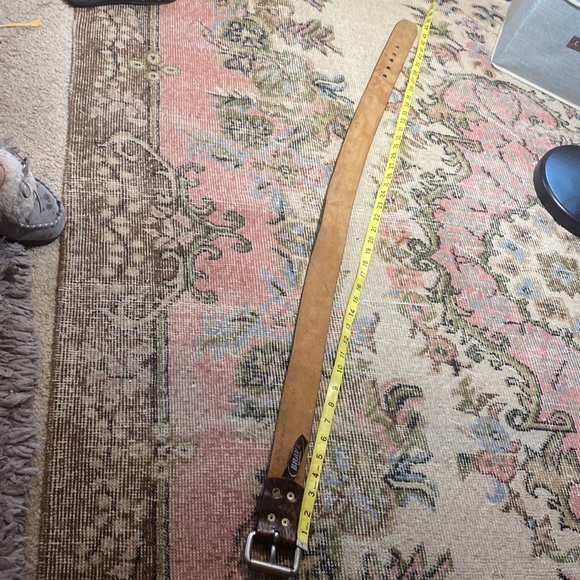 MENS BRAVE RAW Salvage Leather Belt! SIZE 36, 46” long🔥 - Picture 9 of 11